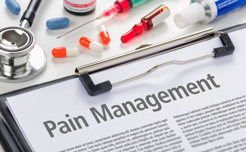 49221988 - pain management written on a clipboard